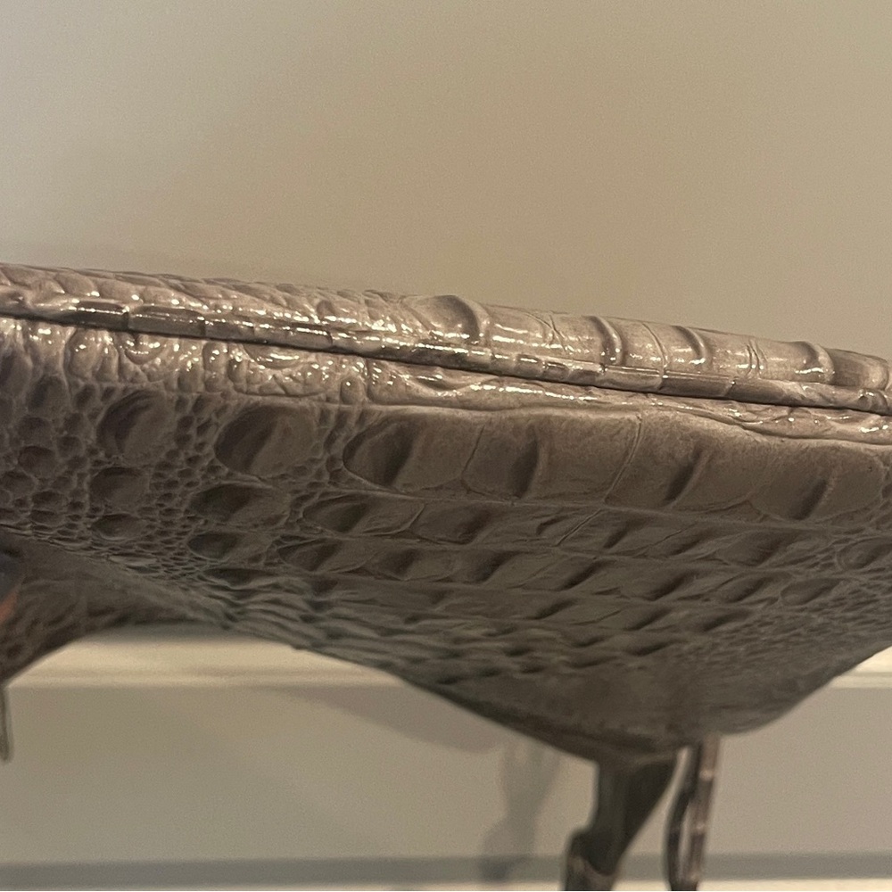 Brahmin Gray Crocodile Embossed Crossbody Bag - Picture 7 of 7
